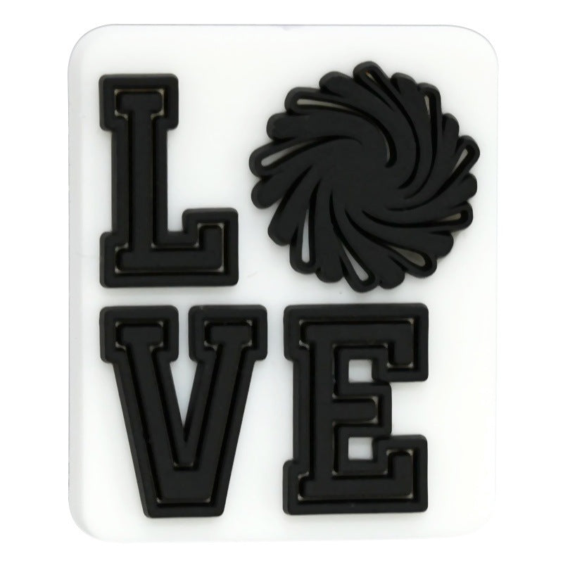 Wholesale  Random 100pcs/pack   Cheerleader Series Beaded DIY Charcoal Beads